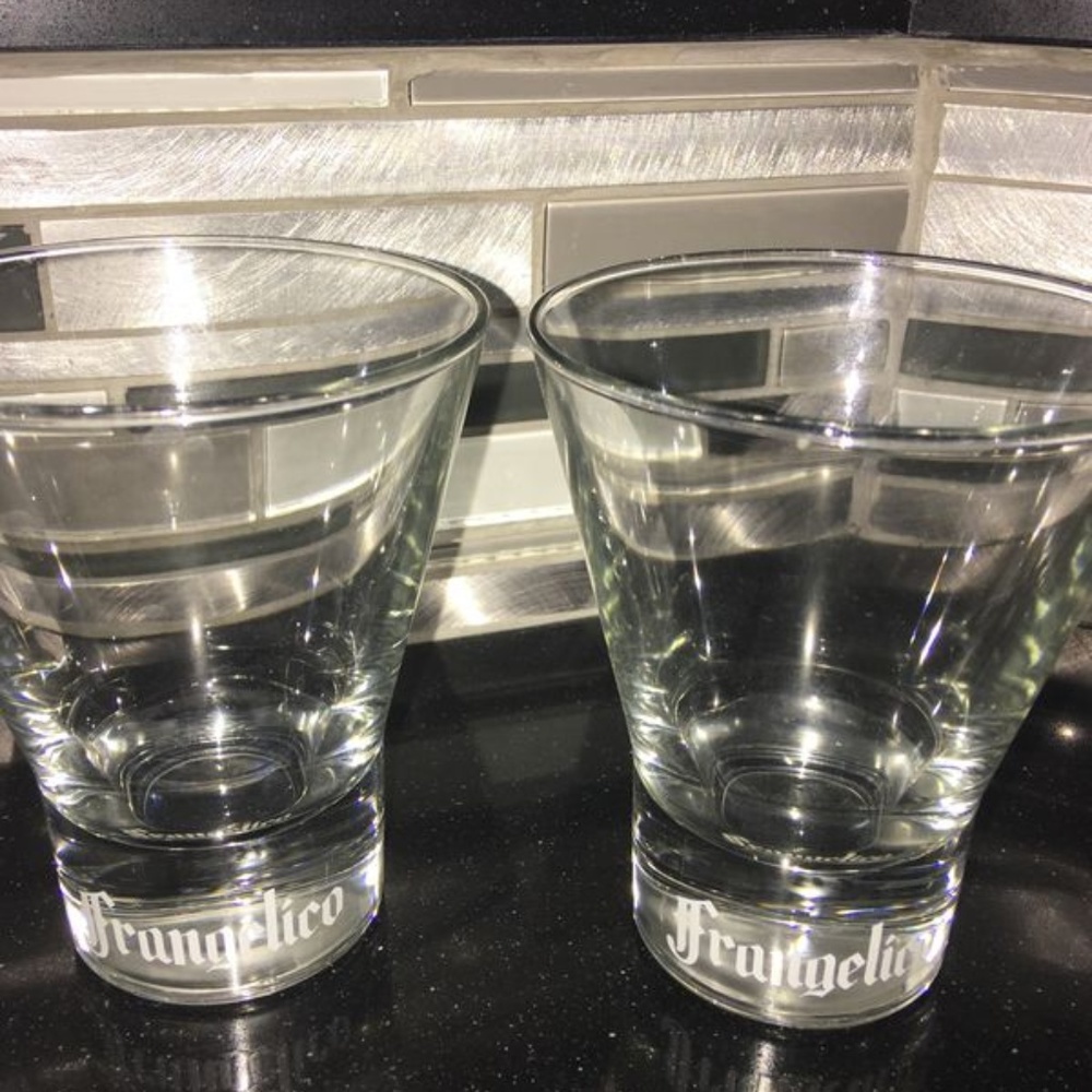 Frangelico Liquer Collectible Drink Glass Set